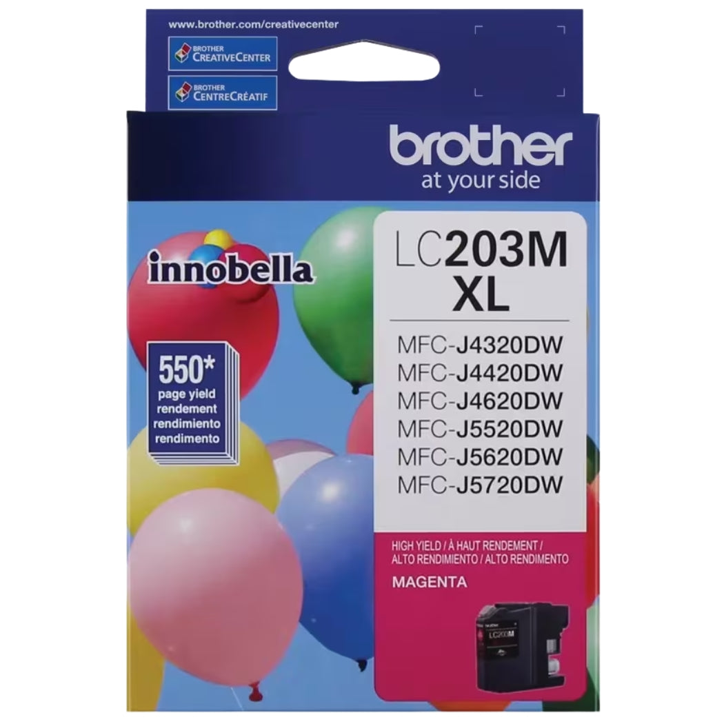 New, Pre-Owned - Brother LC203MXL High Yield Magenta Ink Cartridge