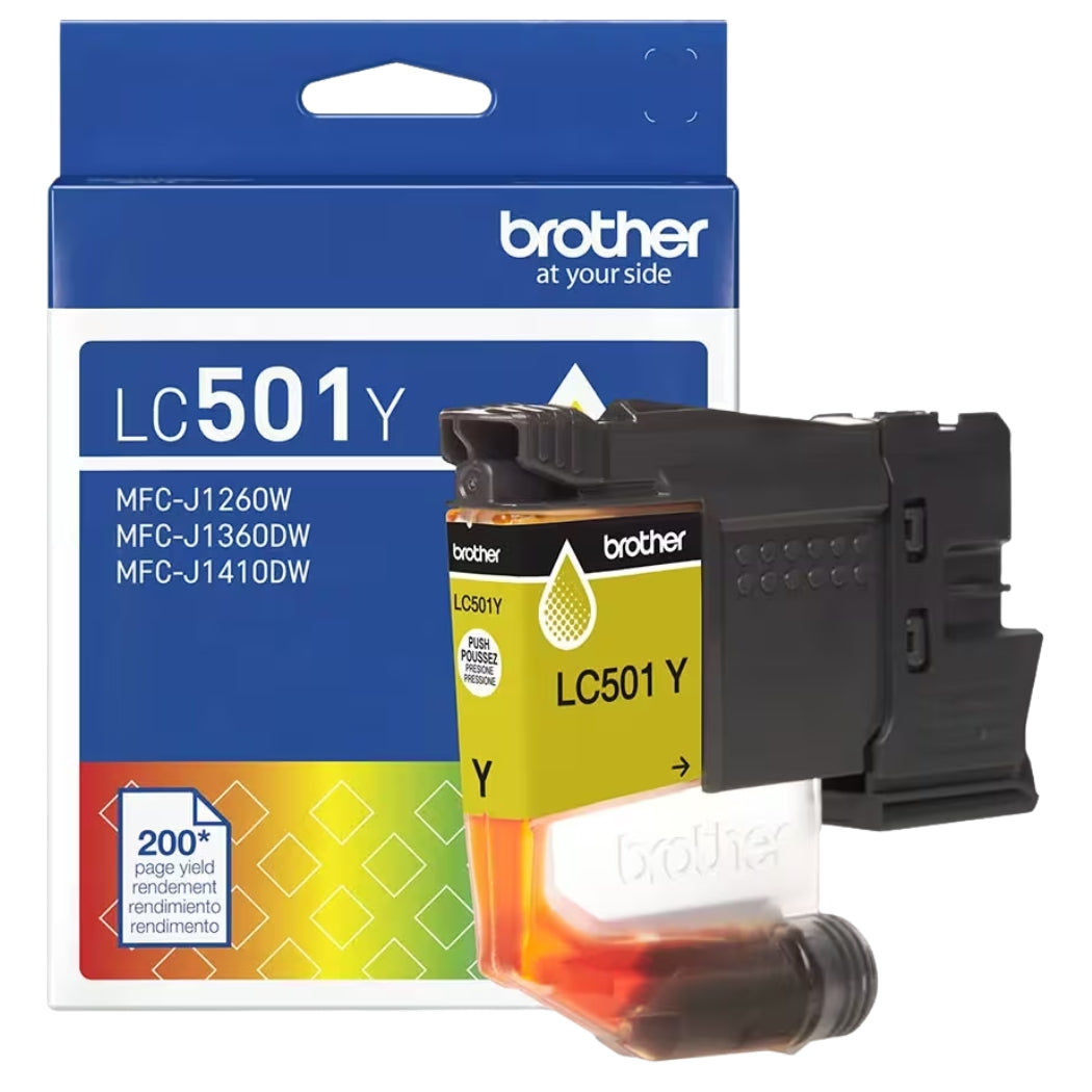 New, Pre-Owned - Brother LC501 Standard Yield Yellow Ink Cartridge
