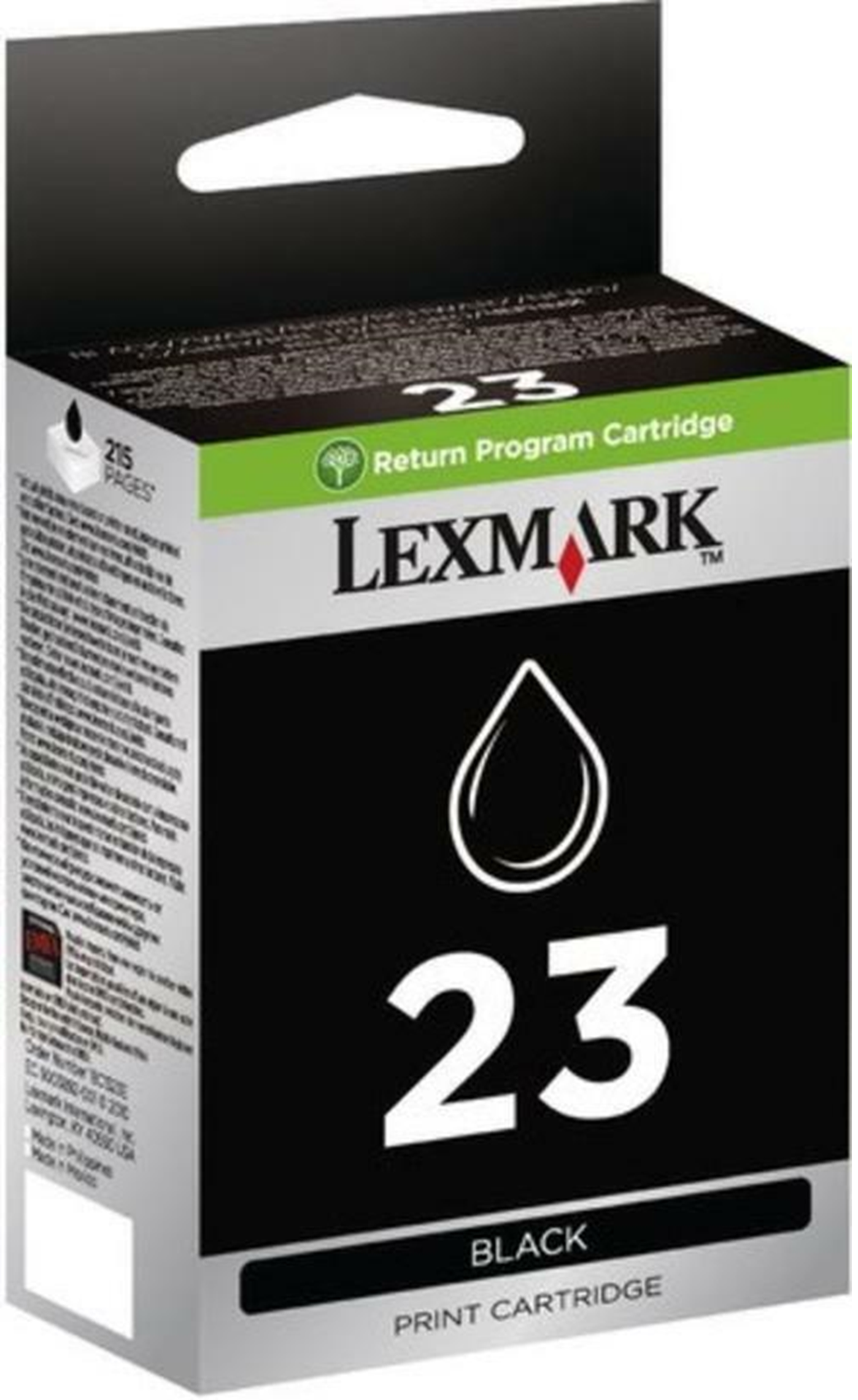 New, Pre-Owned - Lexmark 18C1523 No# 23 Black Ink Cartridge