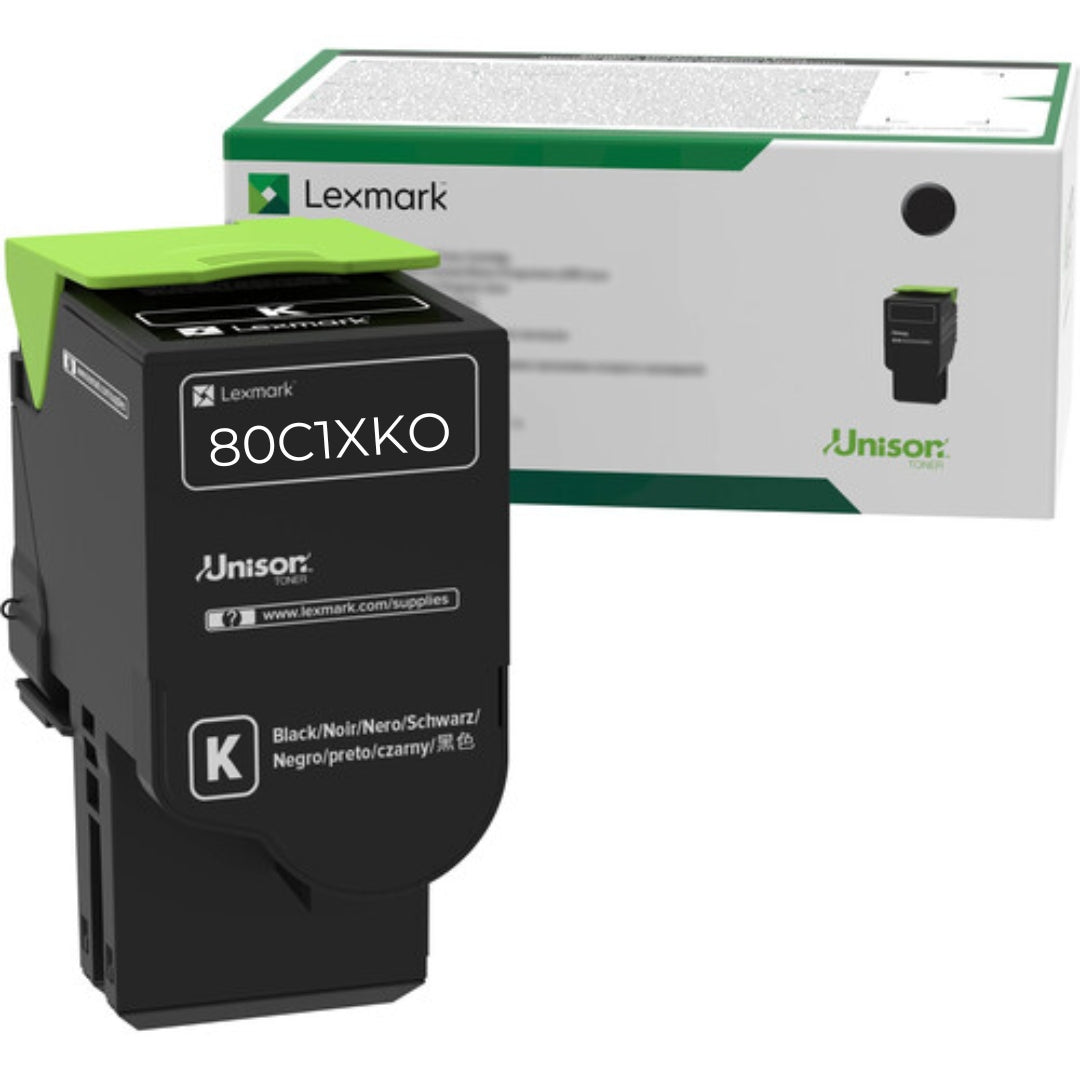 New, Pre-Owned - Lexmark 801XK Extra High Yield Black Return Program Toner Cartridge, 80C1XKO