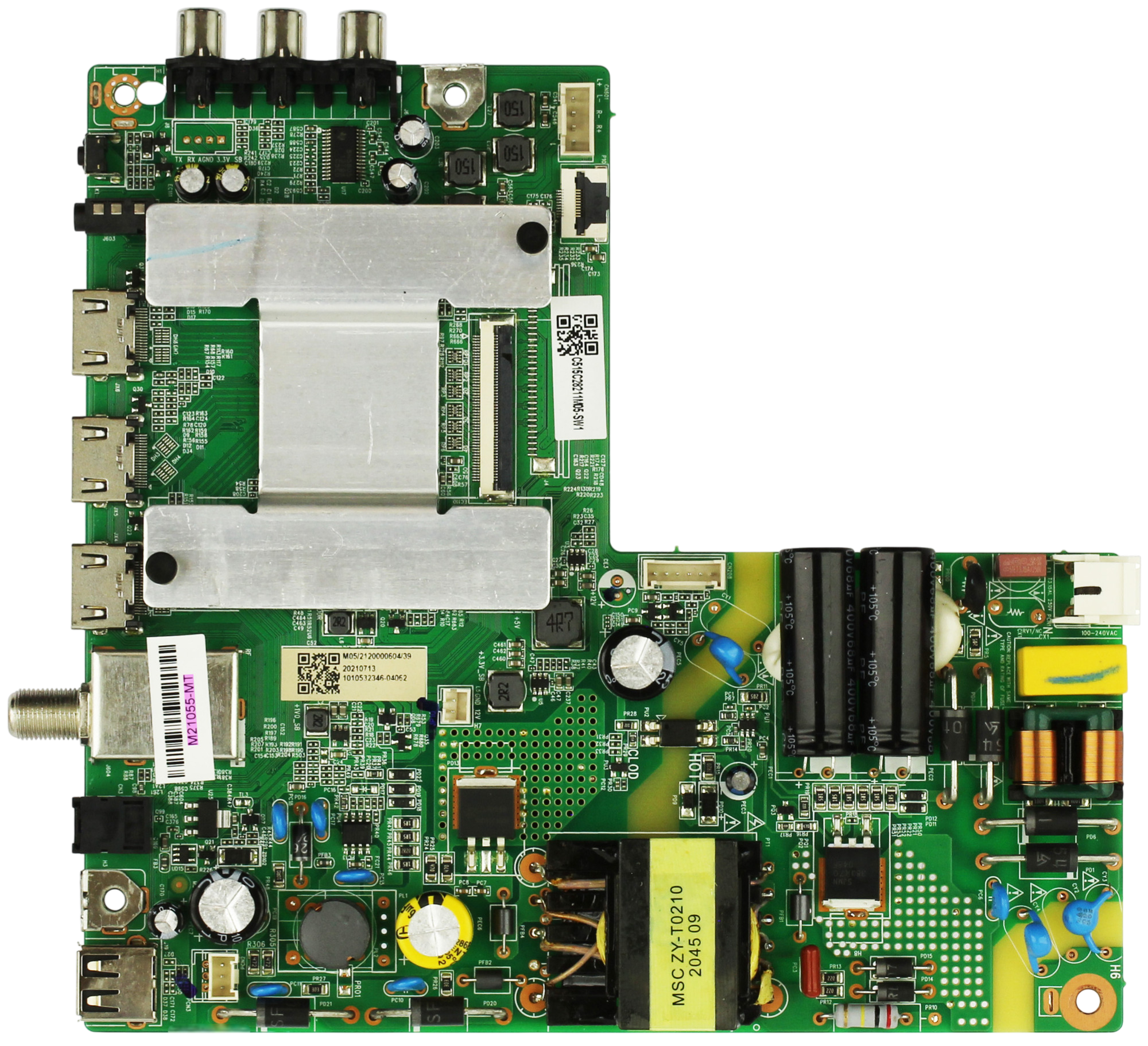 Onn 515C28211M05 M21055-MT Main Board/Power Supply for 100069992