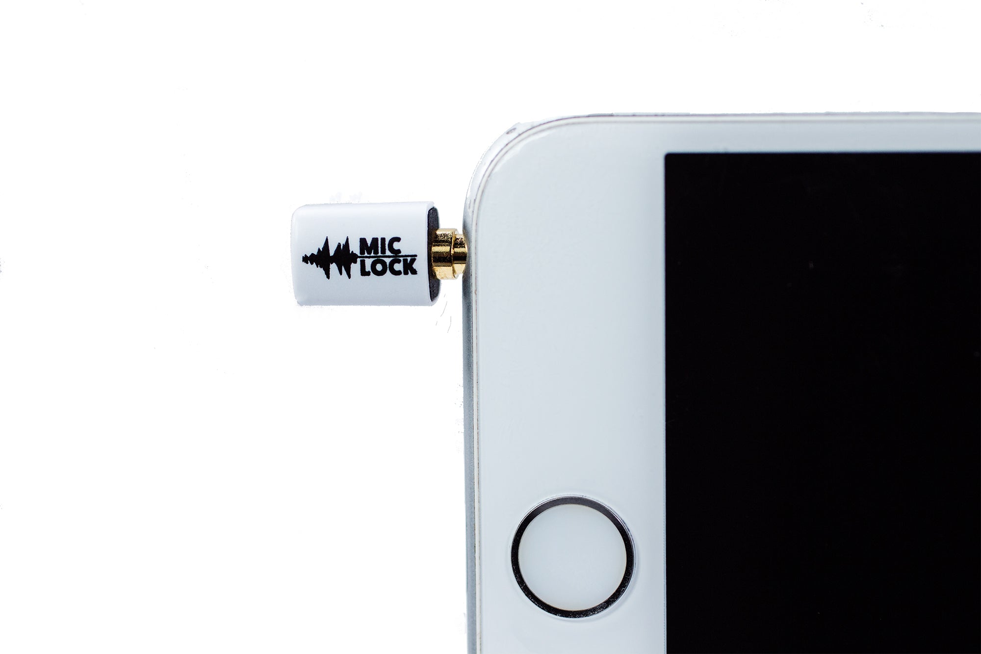 Mic-Lock 3.5mm Mini Single Ended Microphone Blocker White