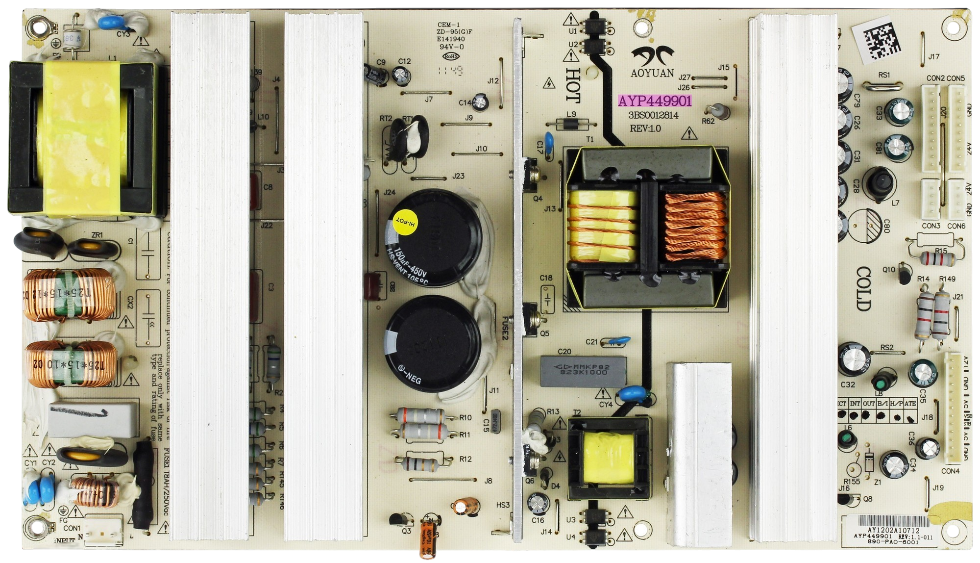 Sharp NQP0000000006 (3BS0012814, AYP449901) Power Supply Unit