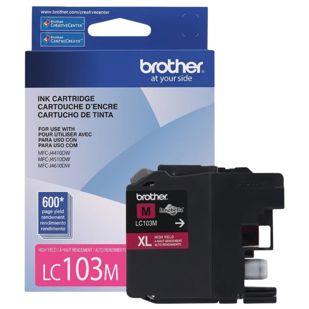 New, Pre-Owned - Brother LC103XL Magenta Ink Cartridge