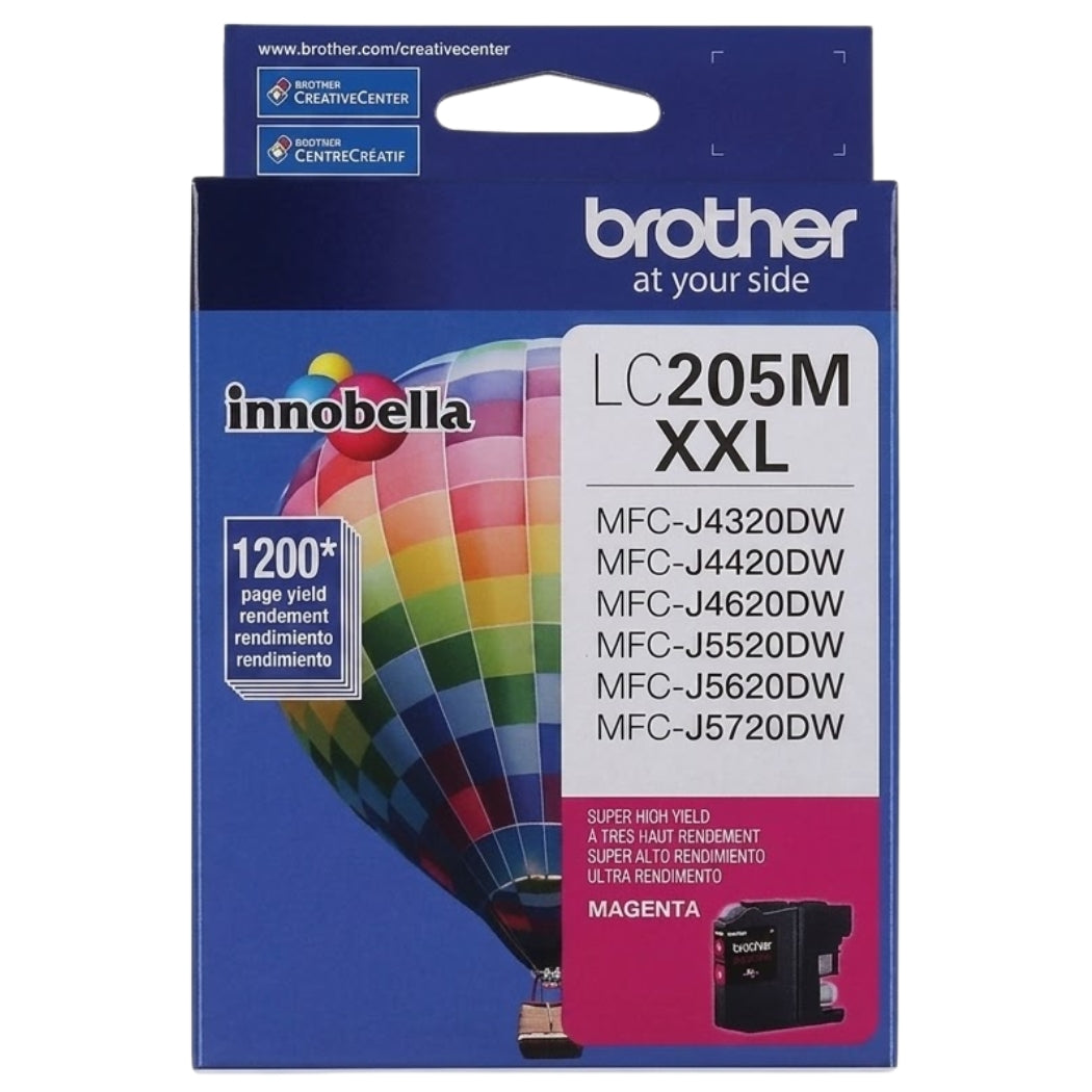 New, Pre-Owned - Brother LC205XXL Magenta Ink Cartridges