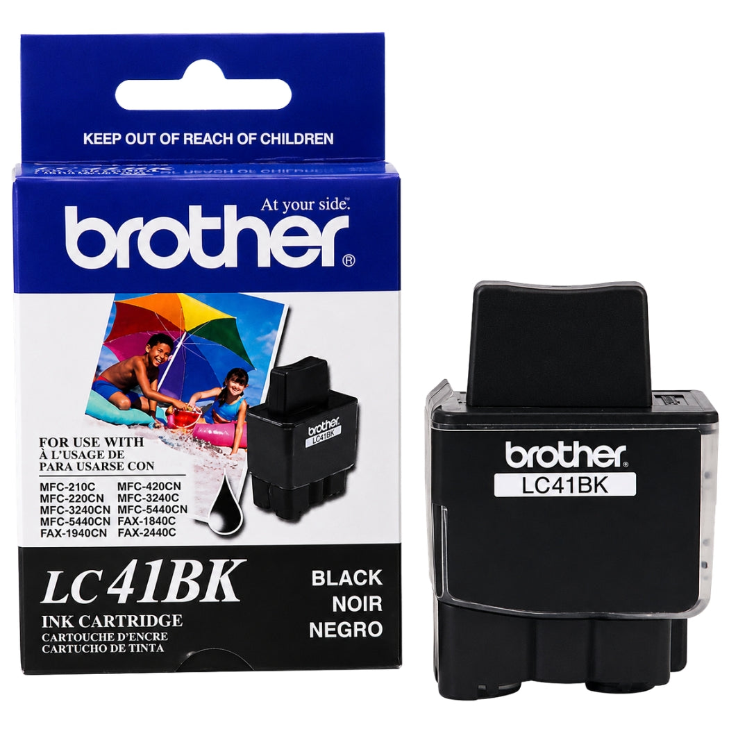 New, Pre-Owned - Brother LC41BK Black Ink Cartridge