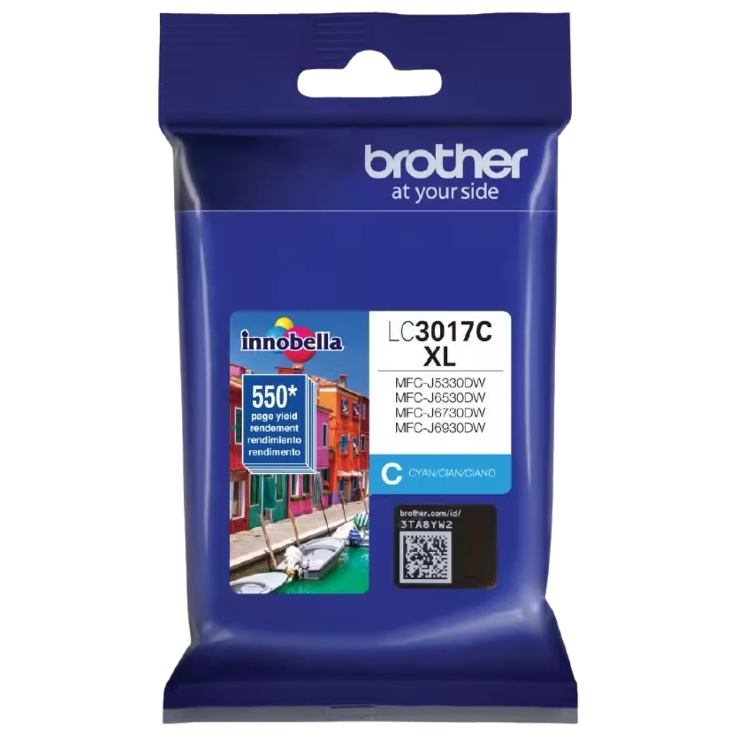 New, Pre-Owned - Brother LC3017XL Cyan Ink Cartridge