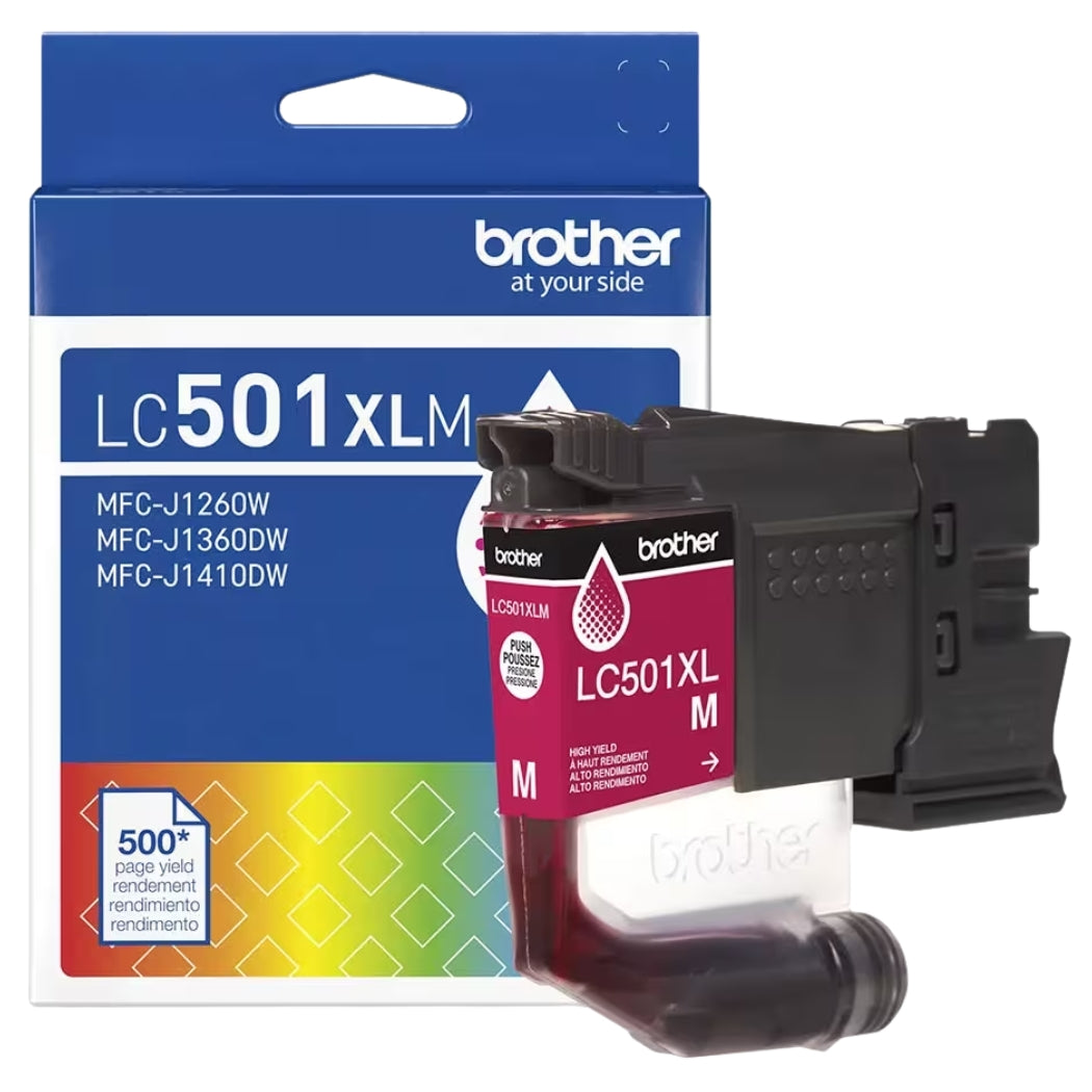 New, Pre-Owned - Brother LC501XL High Yield Magenta Ink Cartridge