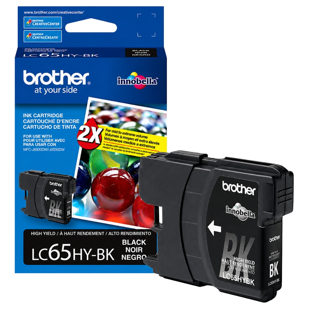 New, Pre-Owned - Brother LC65 Black Ink Cartridge