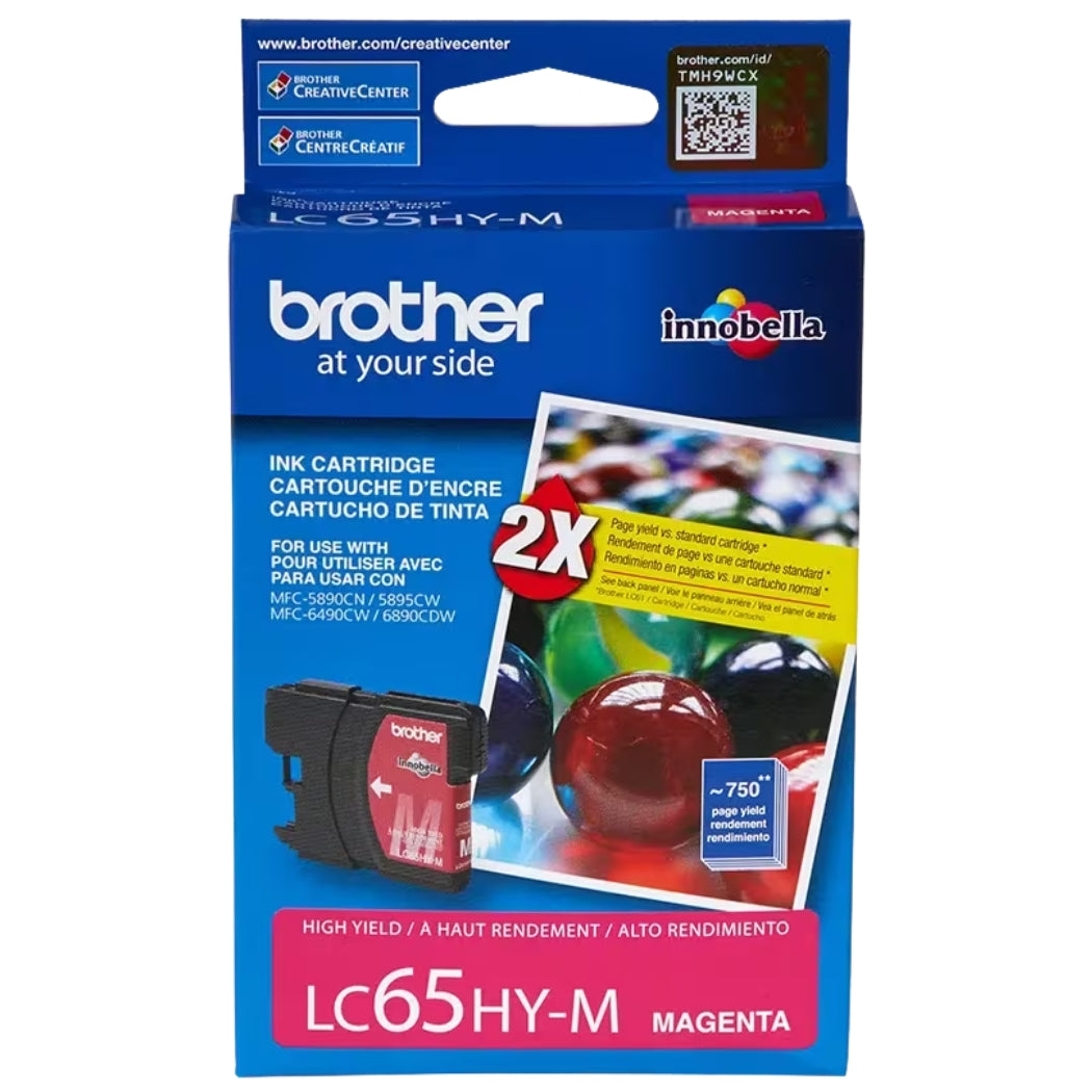 New, Pre-Owned - Brother LC65 Magenta Ink Cartridge