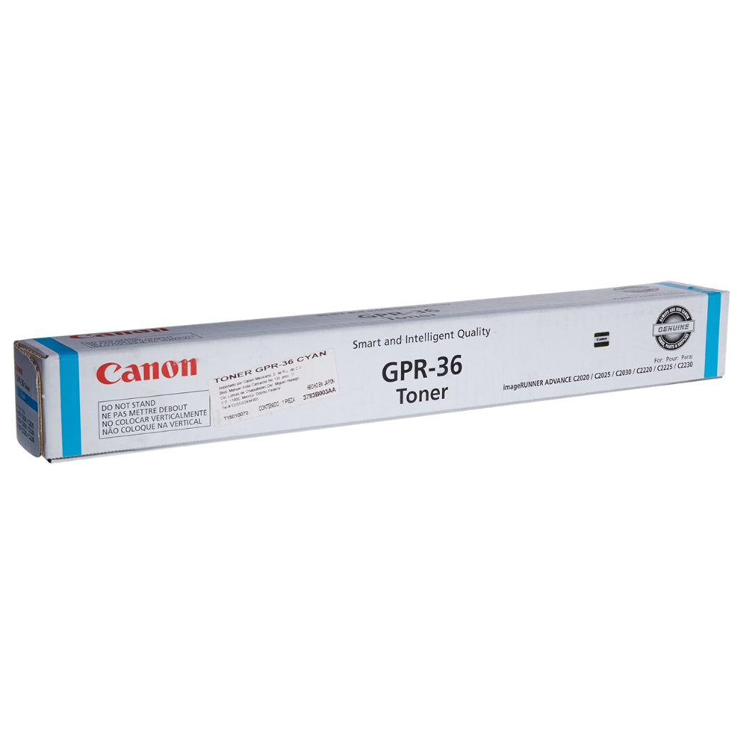 New, Pre-Owned - Canon GPR-36 Cyan Toner Cartridge, 3783B003AA
