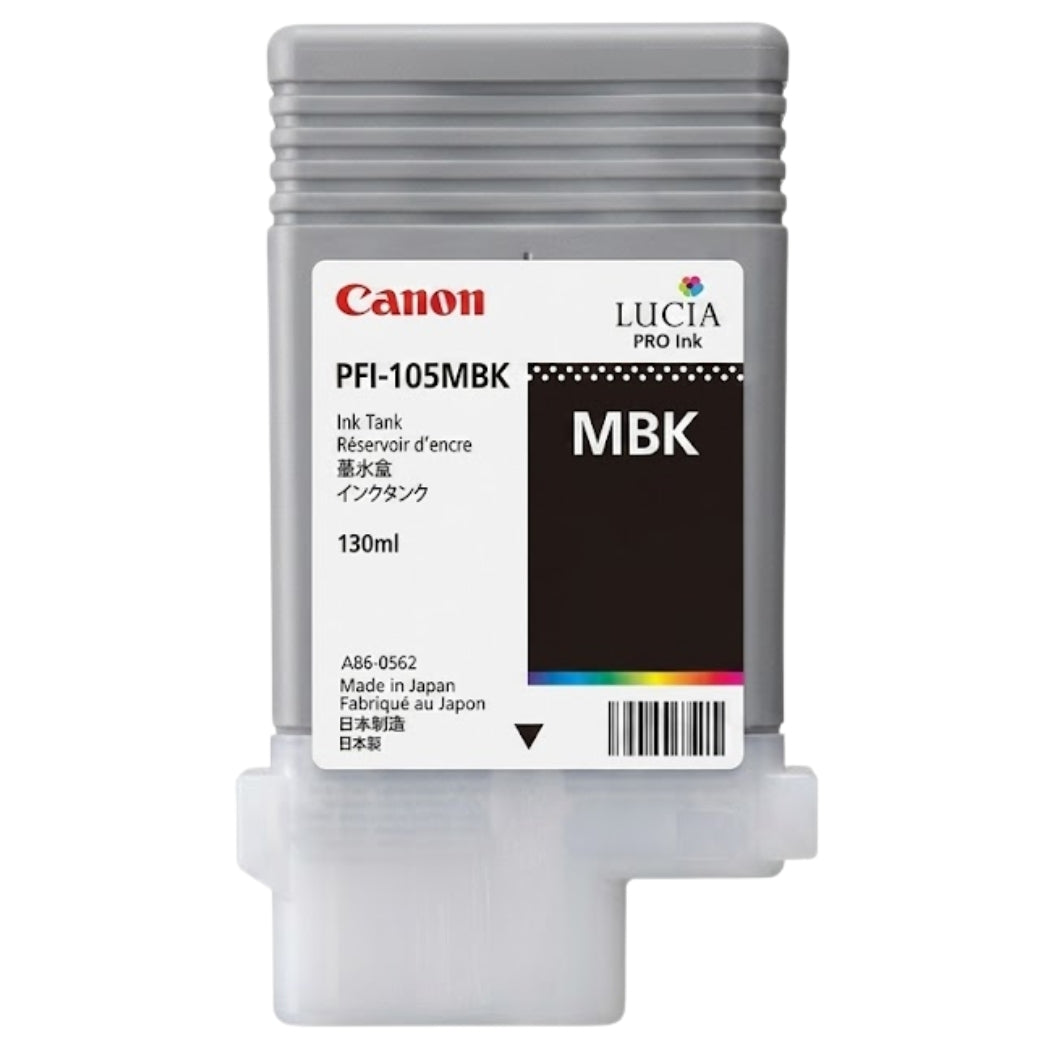 New, Pre-Owned - Canon PFI-105 Matte Black Ink Cartridges