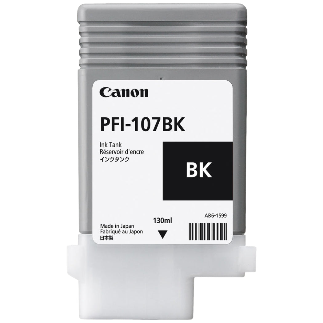 New, Pre-Owned - Canon PFI-107 130mL Black Ink Cartridge