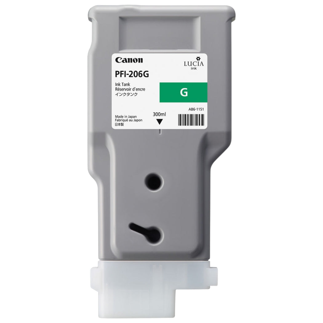 New, Pre-Owned - Canon PFI-206 300mL Green Ink Cartridge