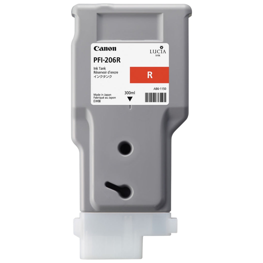 New, Pre-Owned - Canon PFI-206 300mL Red Ink Cartridge