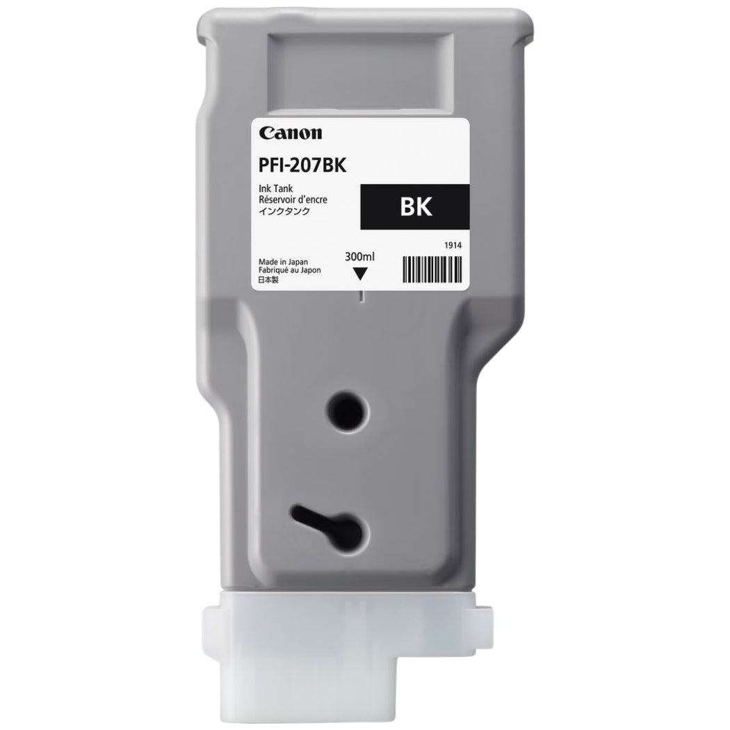 New, Pre-Owned - Canon PFI-207 300mL Black Ink Cartridge