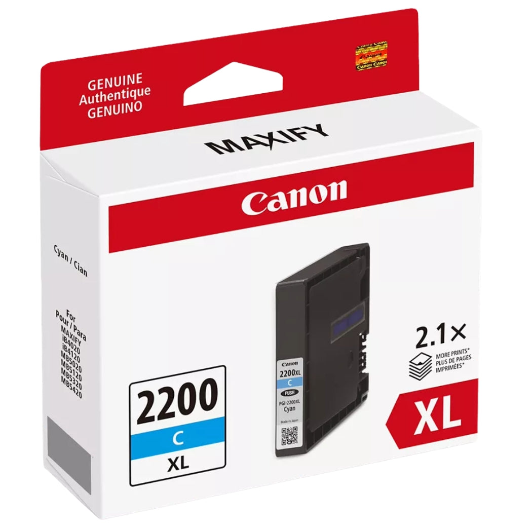 New, Pre-Owned - Canon PGI-2200XL Cyan Ink Cartridge