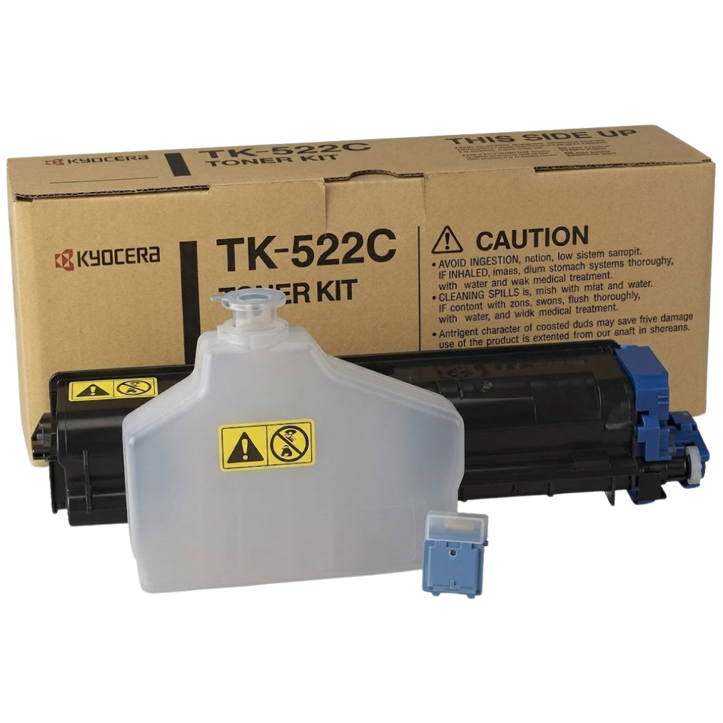New, Pre-Owned - Kyocera TK-522C Cyan Toner Cartridge