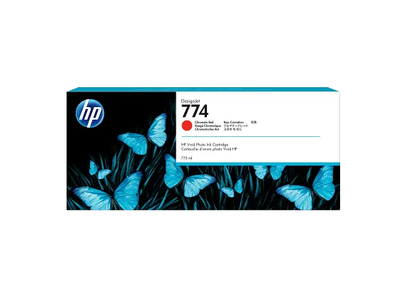 New, Pre-Owned - HP 774 Standard Yield Chromatic Red Ink Cartridge, P2W02A