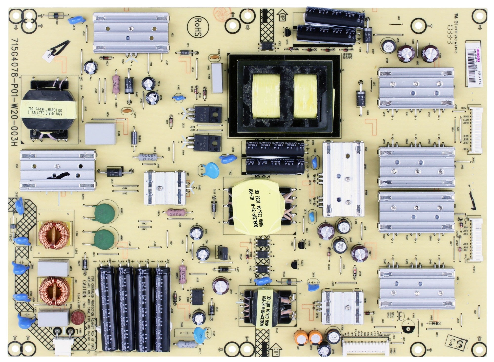 Vizio PWTVAL1BCGA4 Power Supply / LED Board