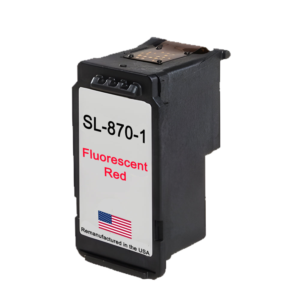 U.S. Remanufactured for Pitney Bowes SL-870-1 Fluorescent Red Ink Cartridge