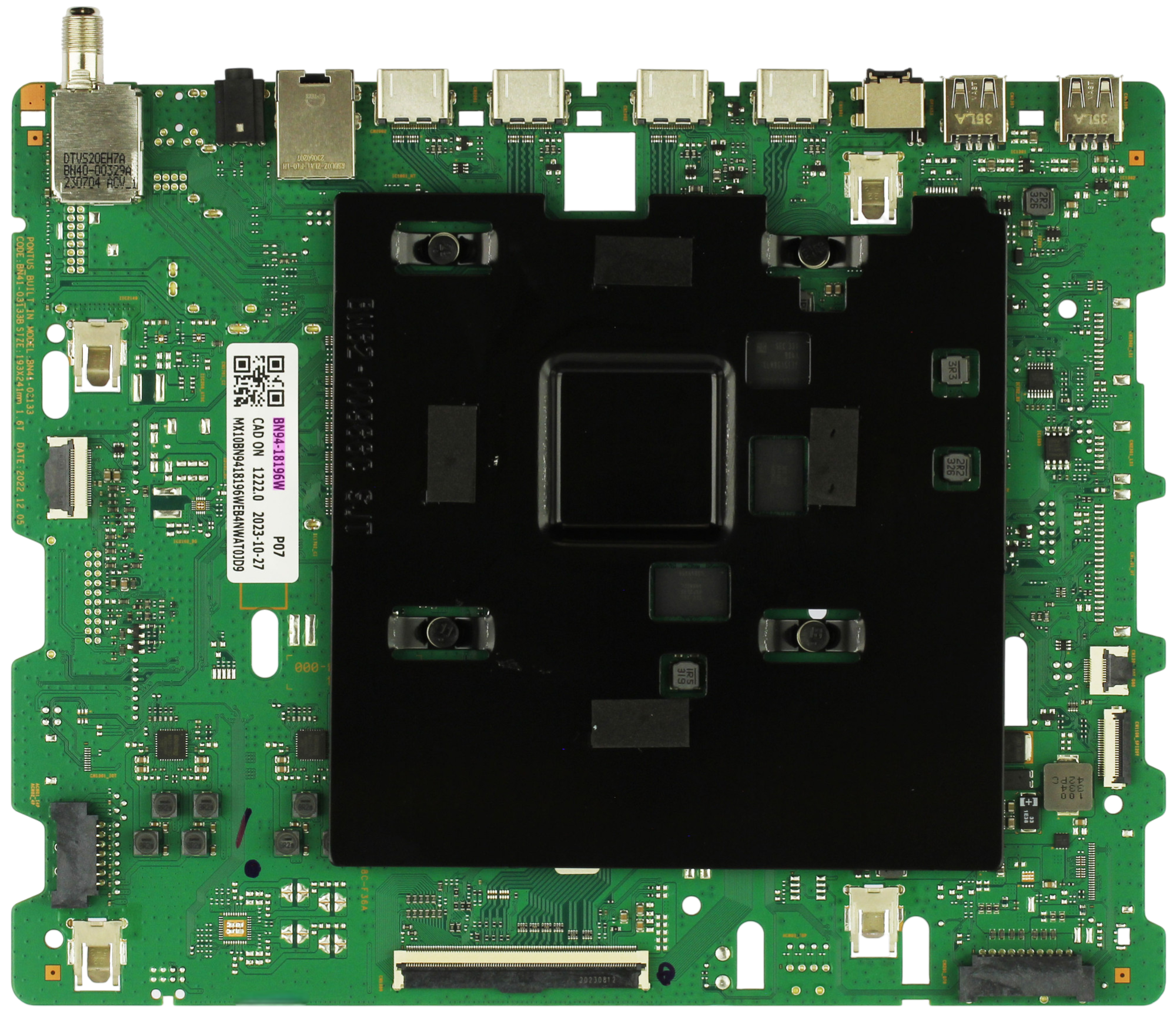 BN94-18196W Samsung Main Board, BN97-20797S, BN41-03133B, QN75Q80CAF, QN75Q80CAFXZA