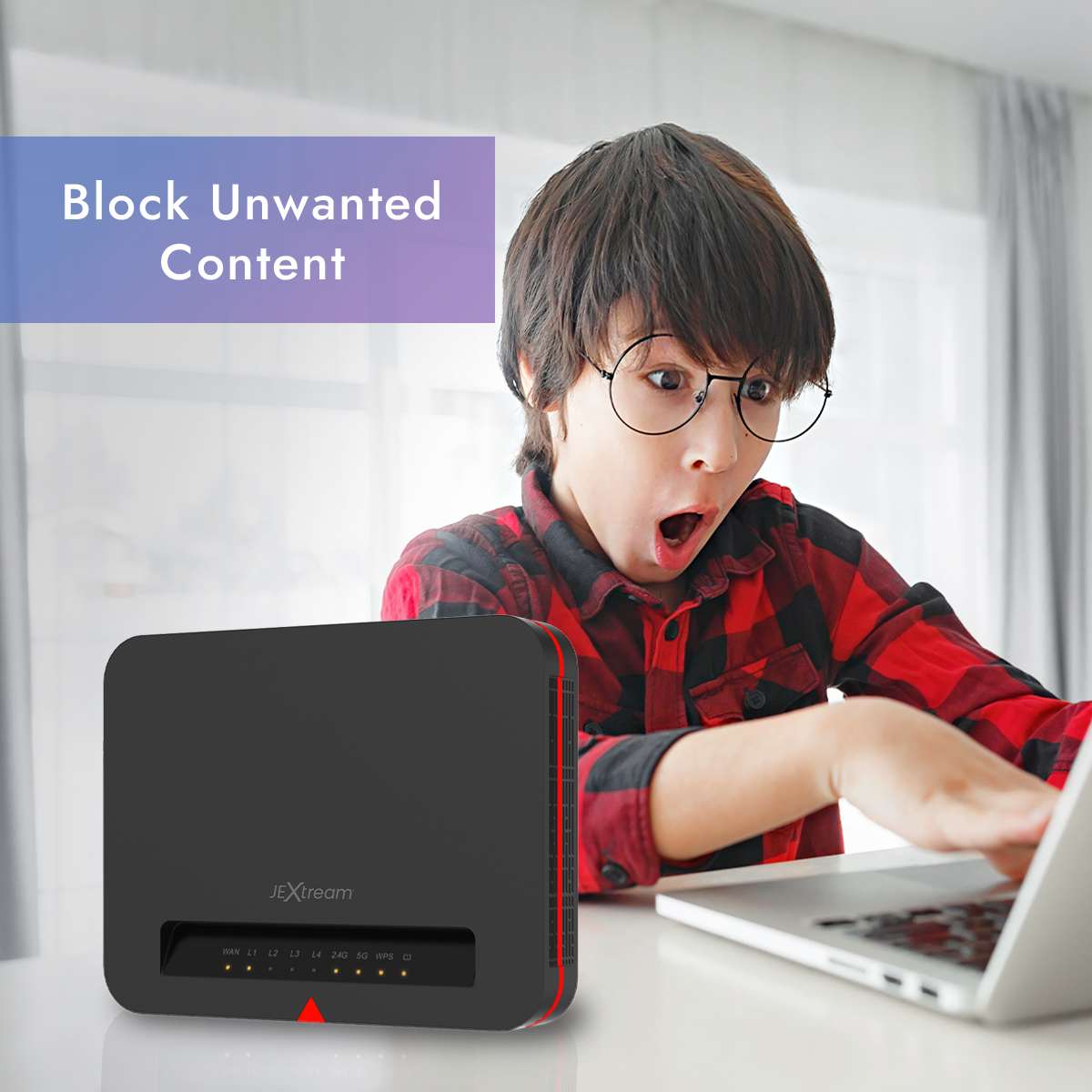 FX20 Wi-Fi Router with SmartWeb Filter Protection & Defense-in-Depth Security