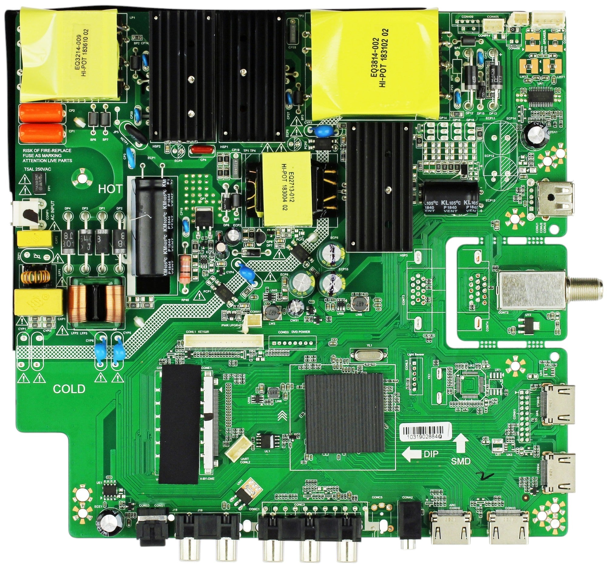 RCA AE0012251 Main / Power Supply Board RTU5540-B