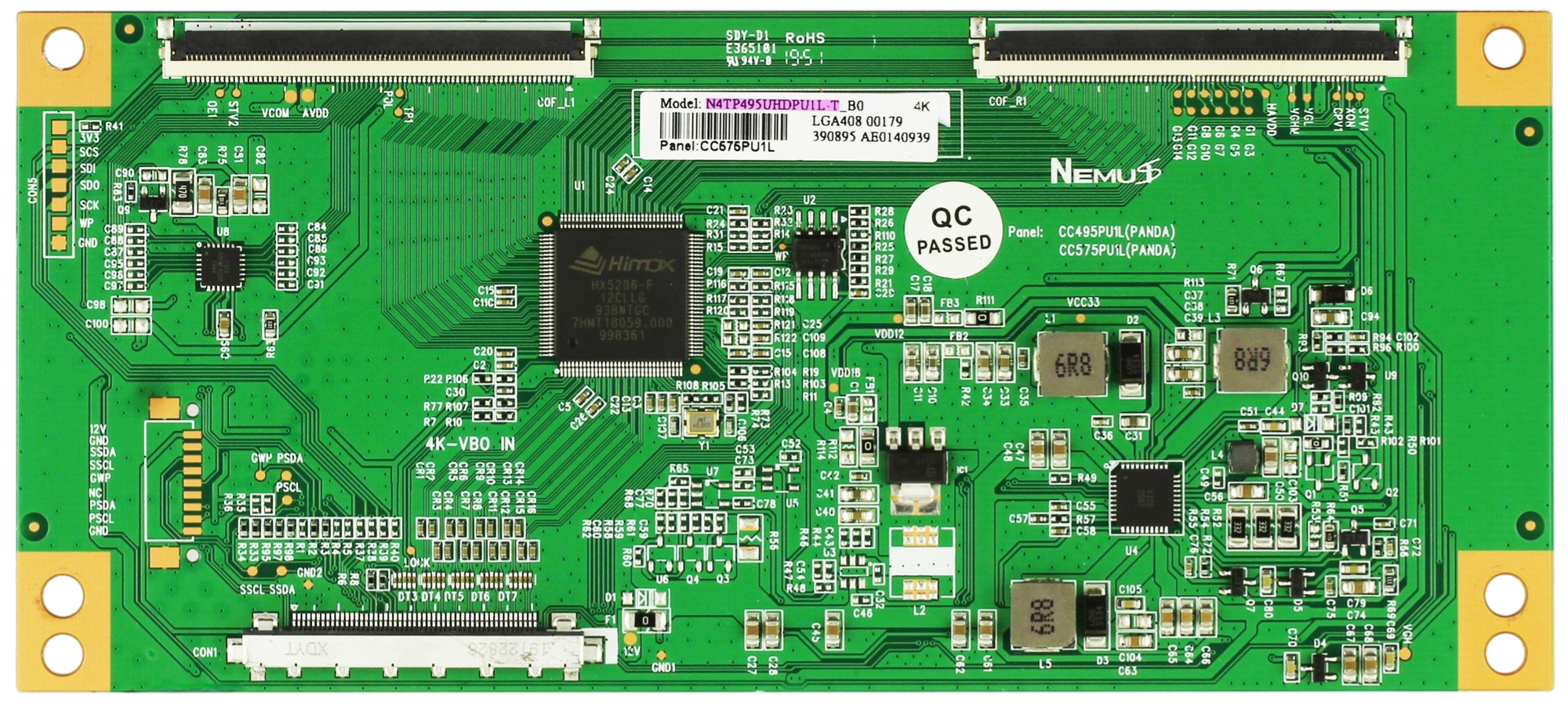 N4TP495UHDPU1L-T RCA T-Con Board, CC495PU1L, RNSMU5836