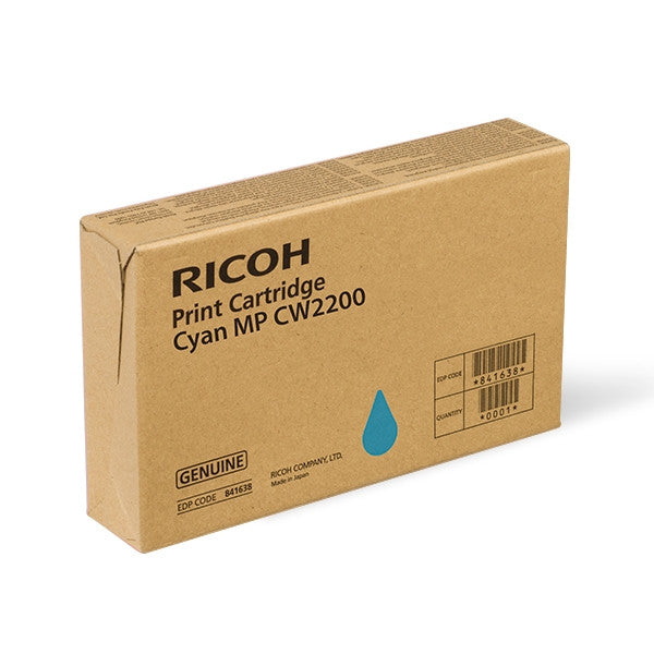 New, Pre-Owned - Ricoh 841721 Cyan Ink Cartridges, MP CW2200