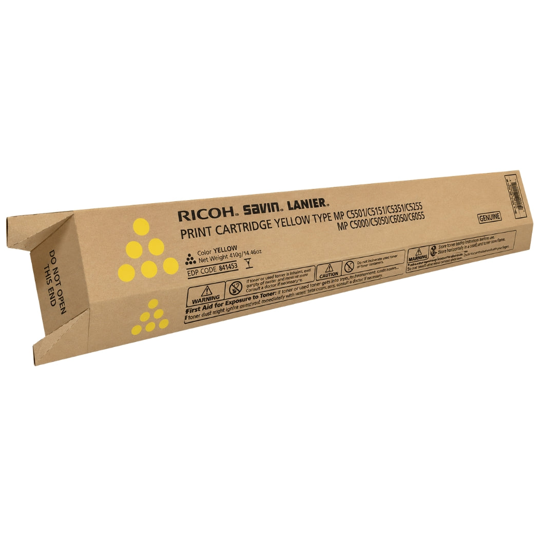 New, Pre-Owned - Ricoh 841453 Yellow Toner Cartridge (17k Pages)