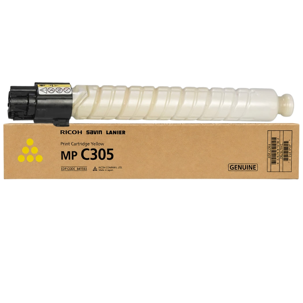 New, Pre-Owned - Ricoh MP C305 Yellow Toner Cartridge, 841593