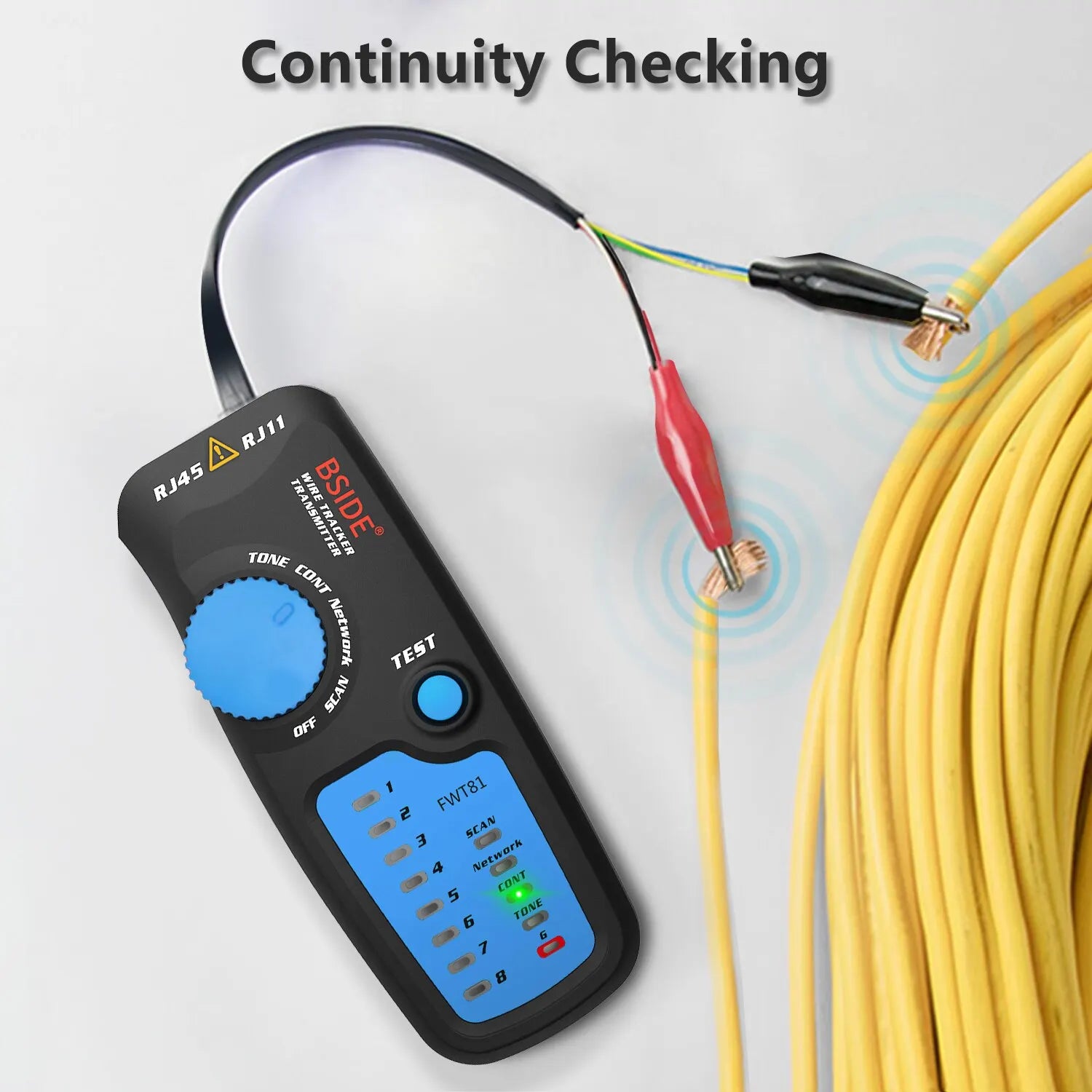 BSIDE FWT81 Network Cable Tracker for RJ11/RJ45 & Phone Line