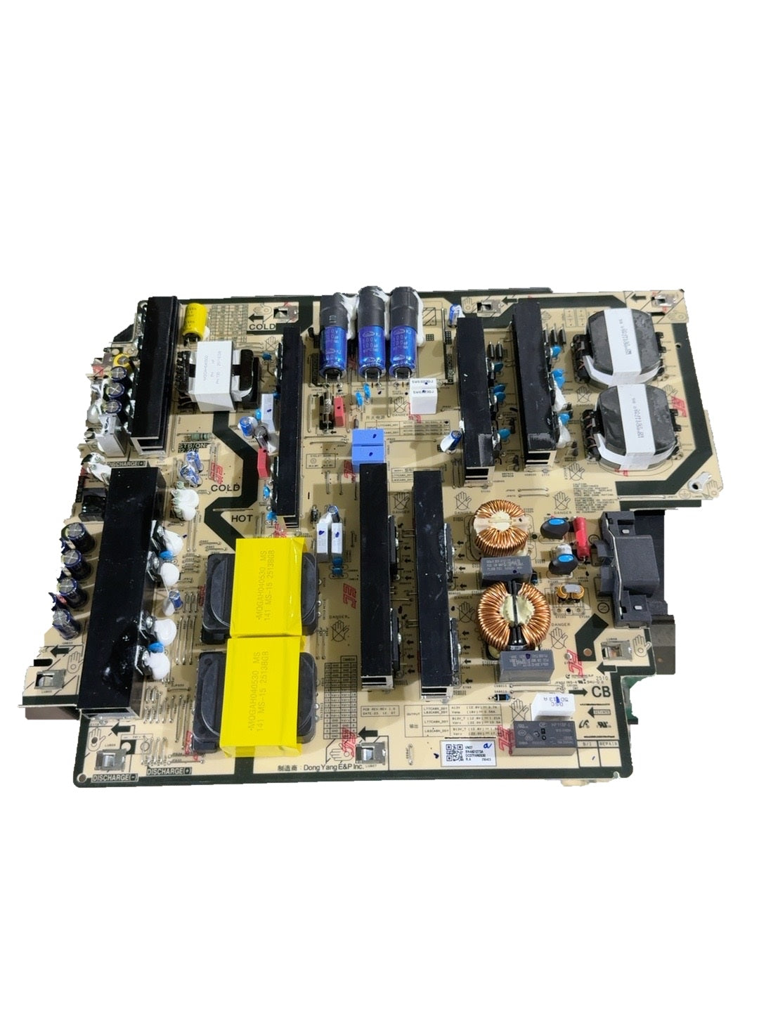 Actual Samsung BN44-01273A power supply board on white background