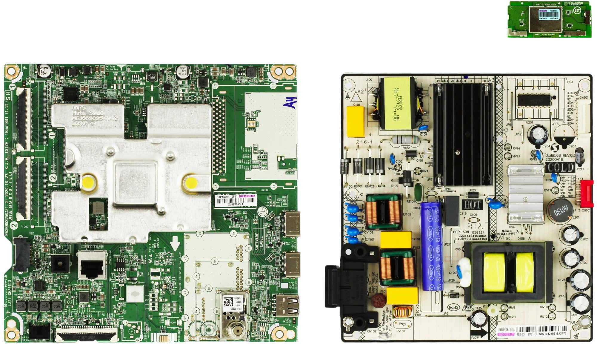 LG 43UP7000PUA.CUSFLH Complete LED TV Repair Parts Kit