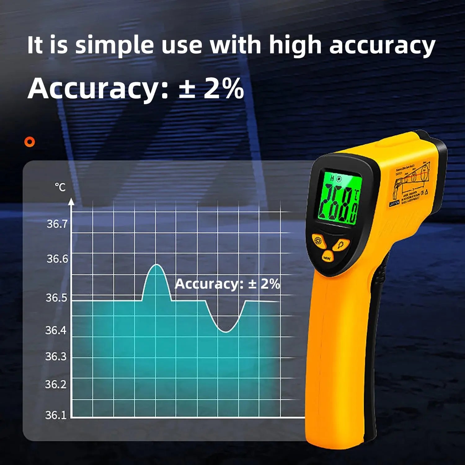BSIDE H1 Infrared Thermometer Gun for Cooking & BBQ