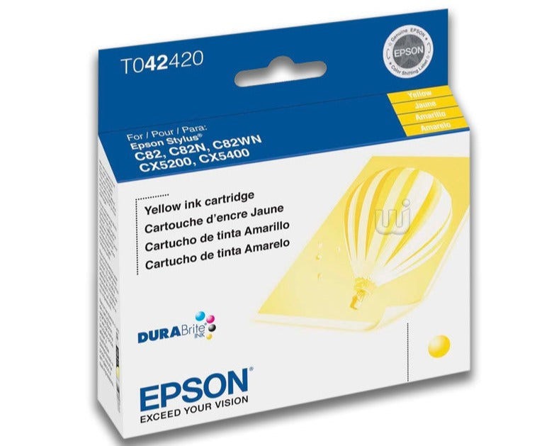 New, Pre-Owned - Epson T042 Yellow Ink Cartridge, T042420