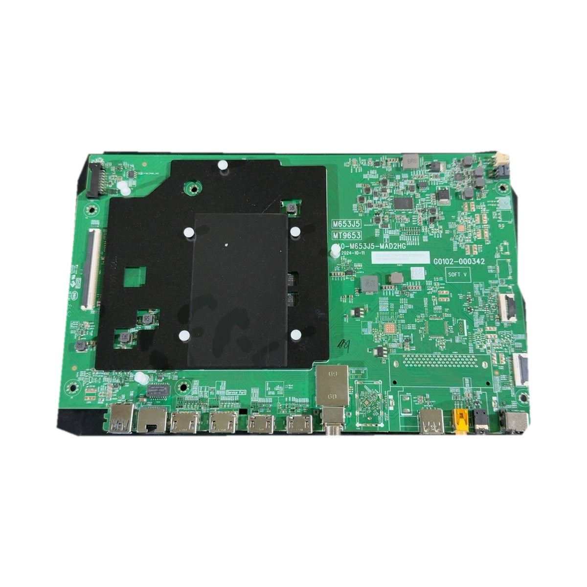 Original TCL main board isolated on white square background