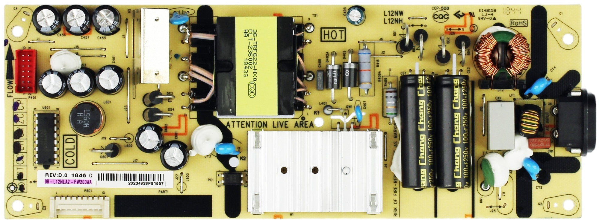 TCL 08-L12NLA2-PW200AA Power Supply Board