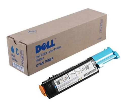 New, Pre-Owned - Dell 3010CN Standard Yield Cyan Laser Toner Cartridge, TH204