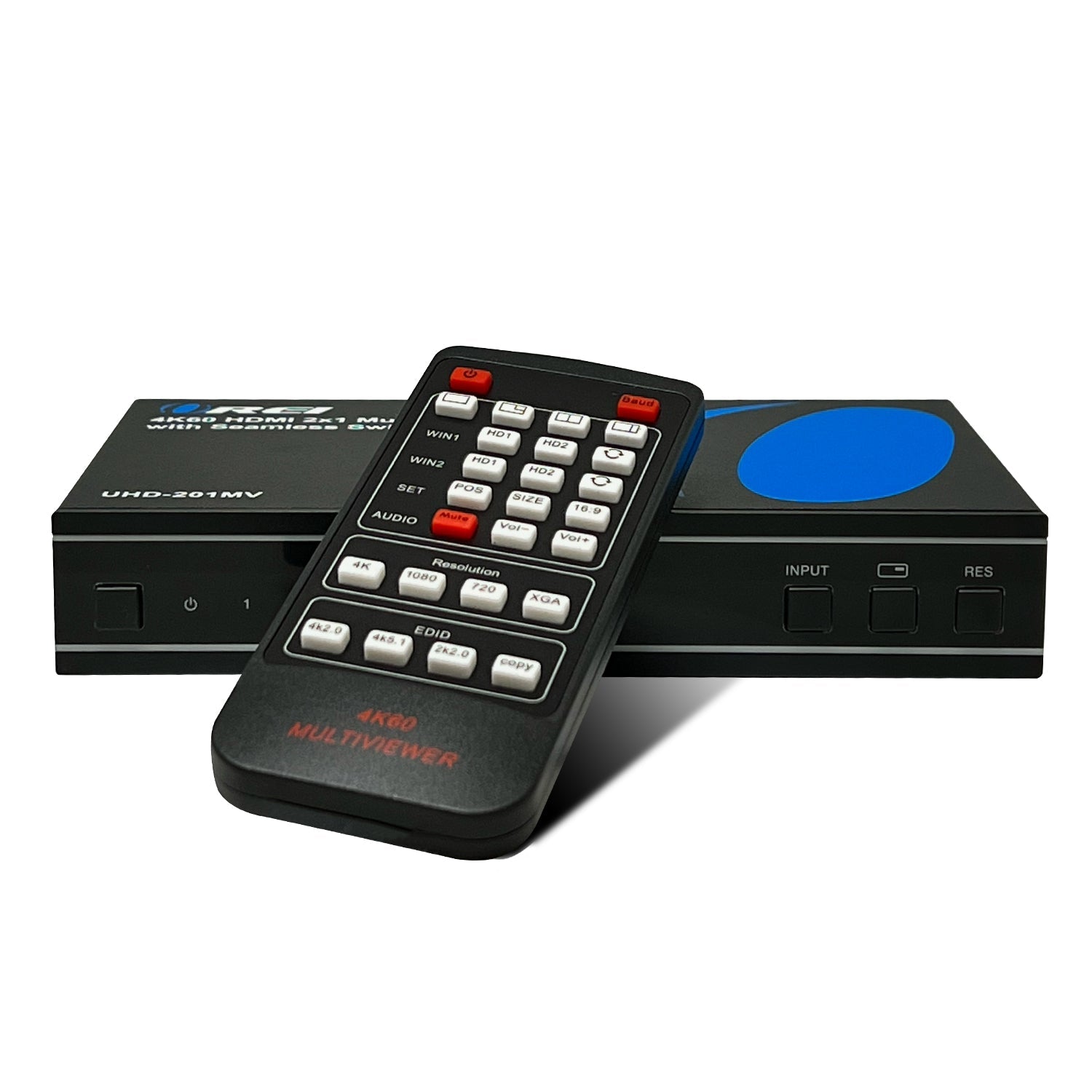4K@60hz 2-port HDMI™ Seamless Switch w/ Multi Viewer (Audio Extract)-UHD-201MV