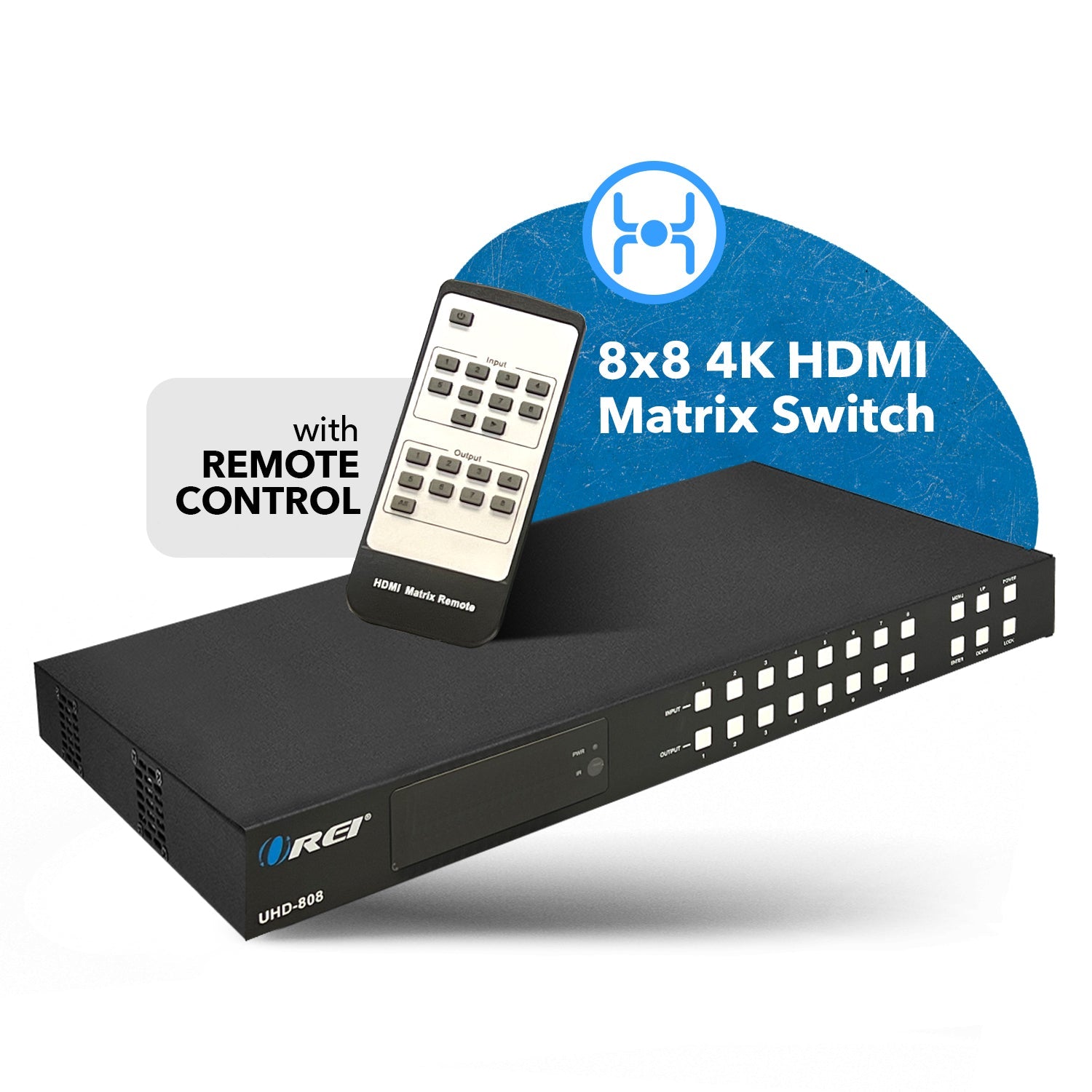 4K@60hz 8x8 HDMI™ Matrix (Audio Extract)-UHD-808