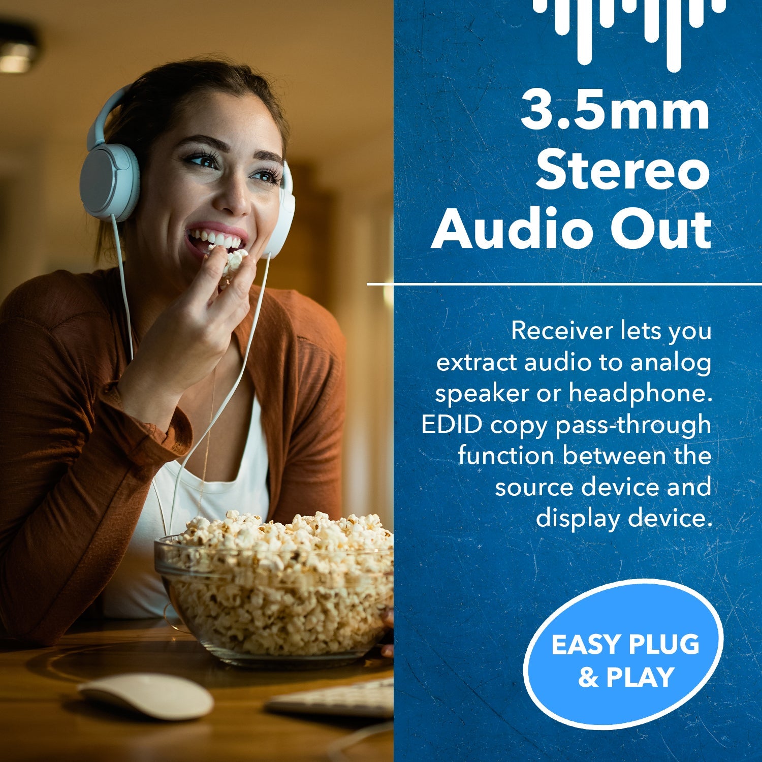 4K@60hz HDMI™ Extender (KVM) - 230ft (cat6)-UHD-EX230-KVM