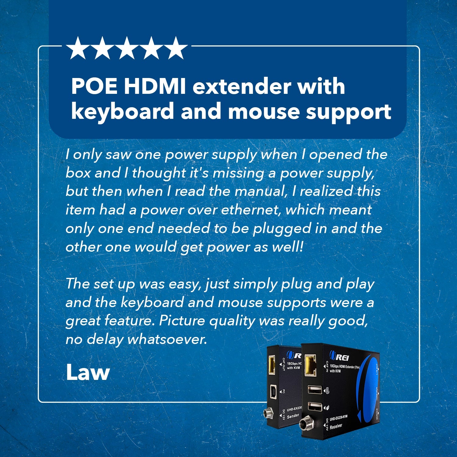 4K@60hz HDMI™ Extender (KVM) - 230ft (cat6)-UHD-EX230-KVM