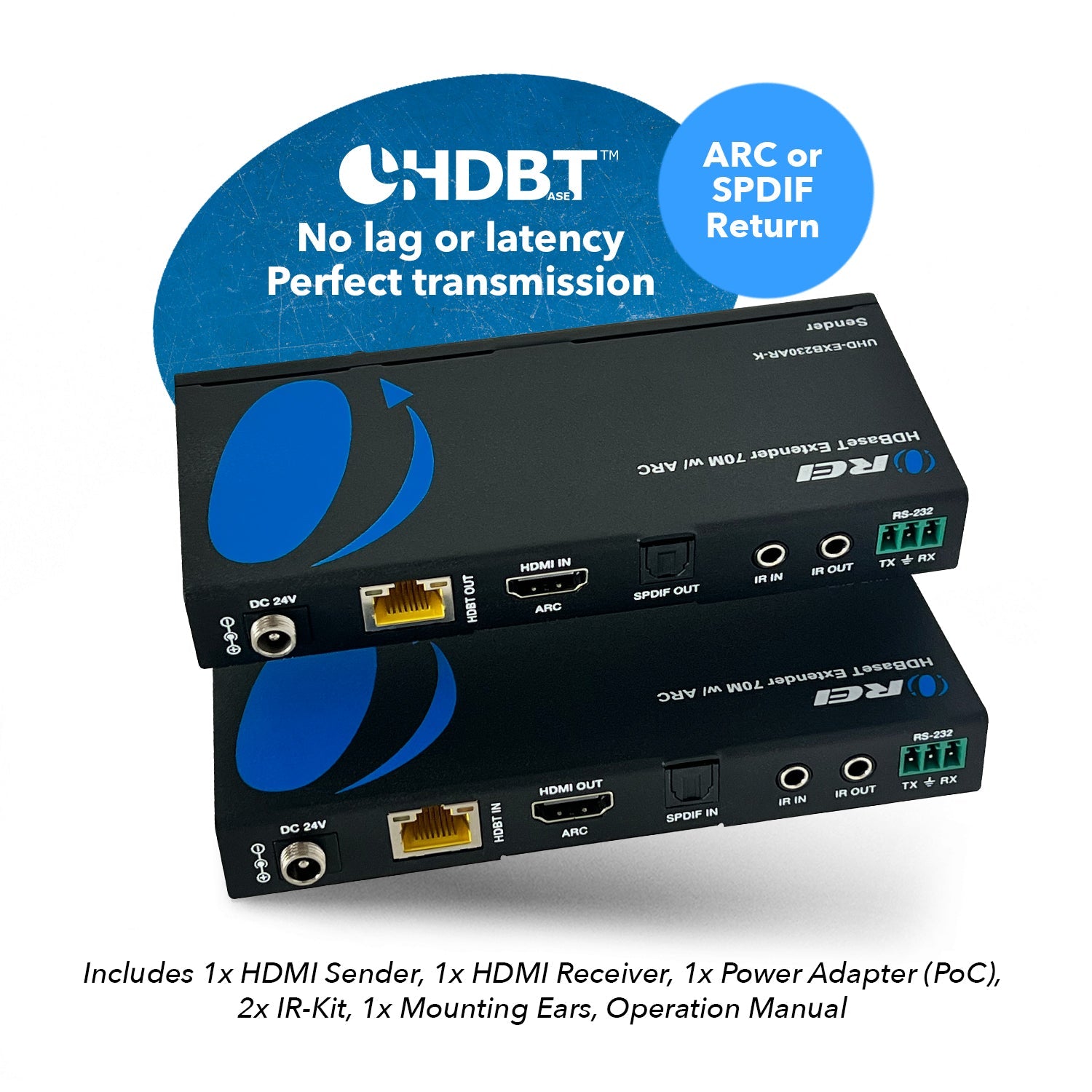 4K HDBaseT HDMI™ Extender (ARC) - 230ft (cat6)-UHD-EXB230AR-K