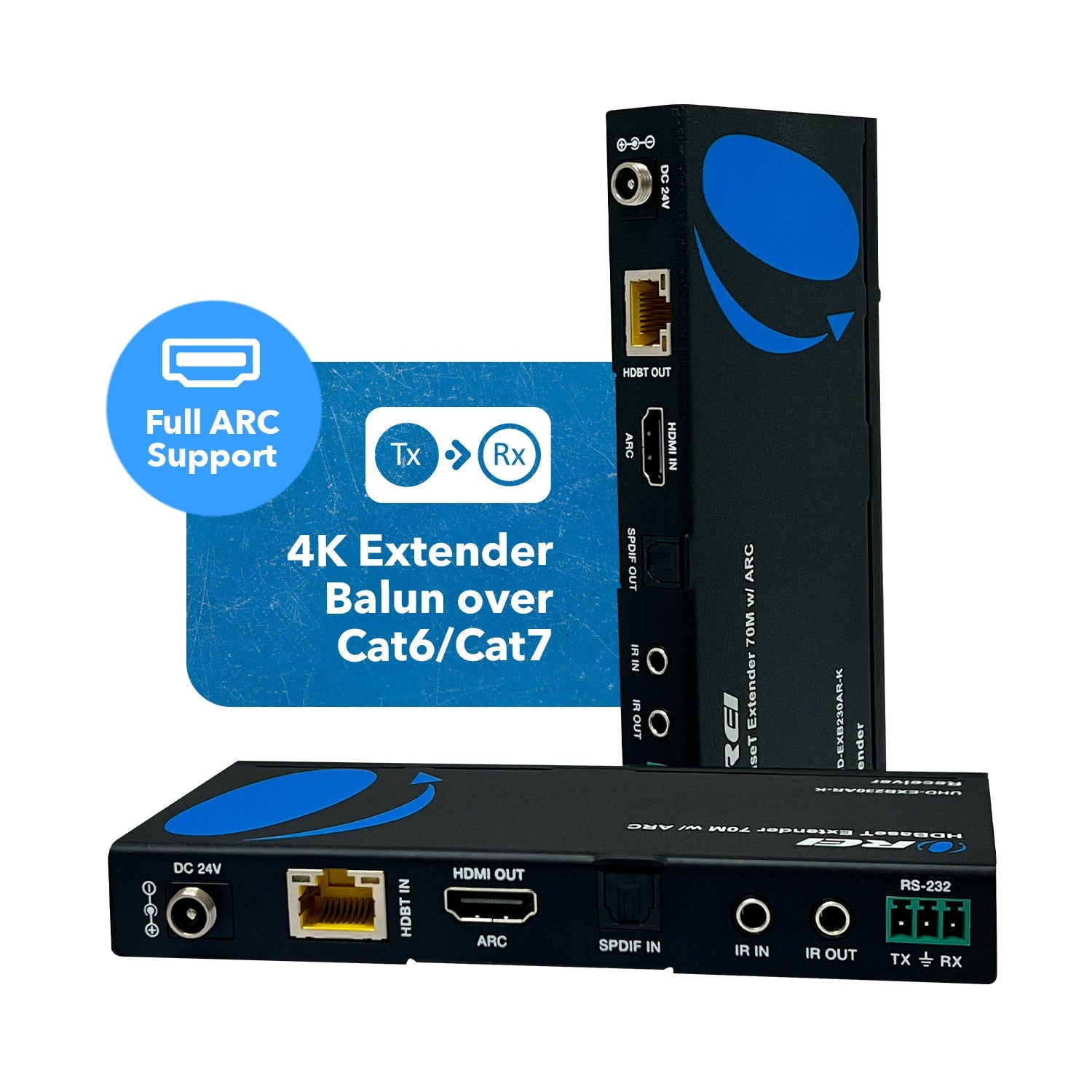 4K HDBaseT HDMI™ Extender (ARC) - 230ft (cat6)-UHD-EXB230AR-K