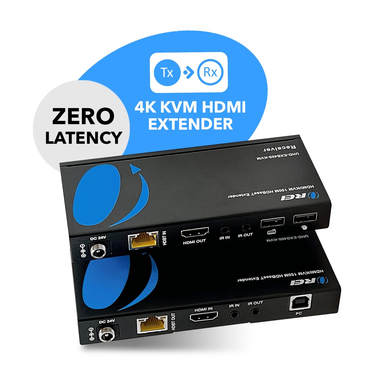 4K HDBaseT HDMI™ Extender (KVM, Bi-IR) - 400ft (cat6)-UHD-EXB400-KVM