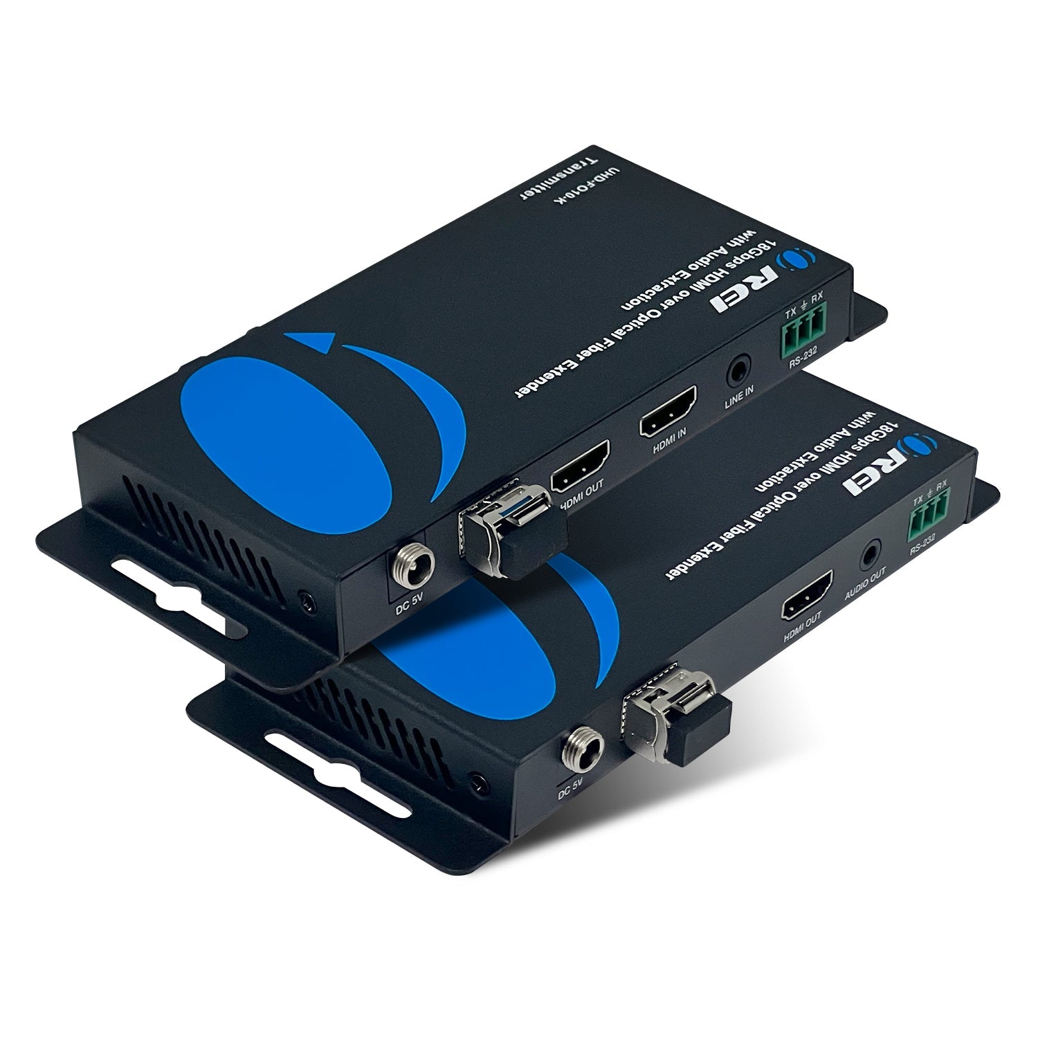 4K@60hz HDMI™ Extender (Loop, Bi-IR) - 10km (fiber-optic)-UHD-FO10-K