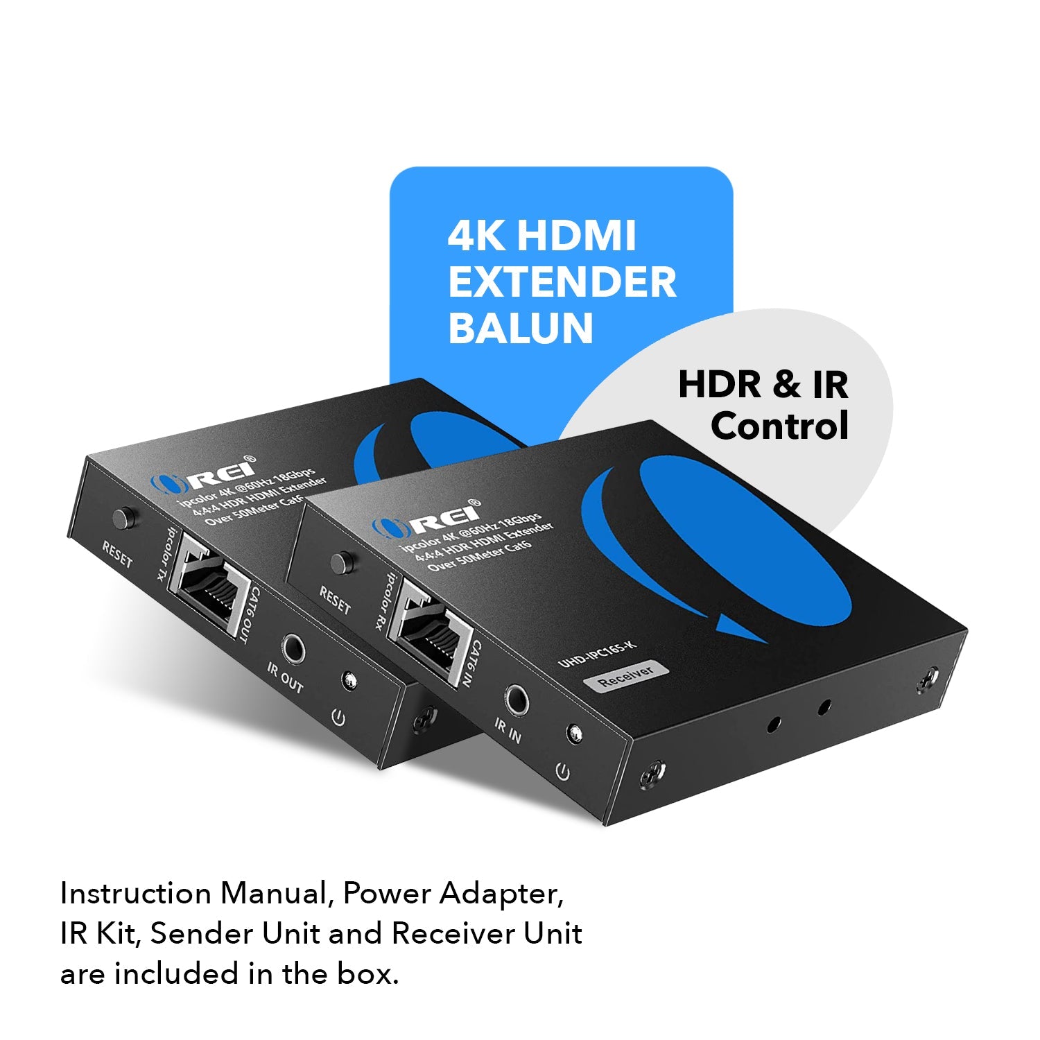 4K@60hz HDMI™ Extender - 230ft (cat6)-UHD-IPC165-K