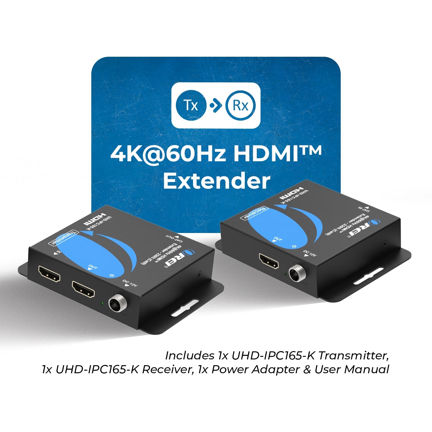 4K@60hz HDMI™ Extender - 230ft (cat6)-UHD-IPC165-K